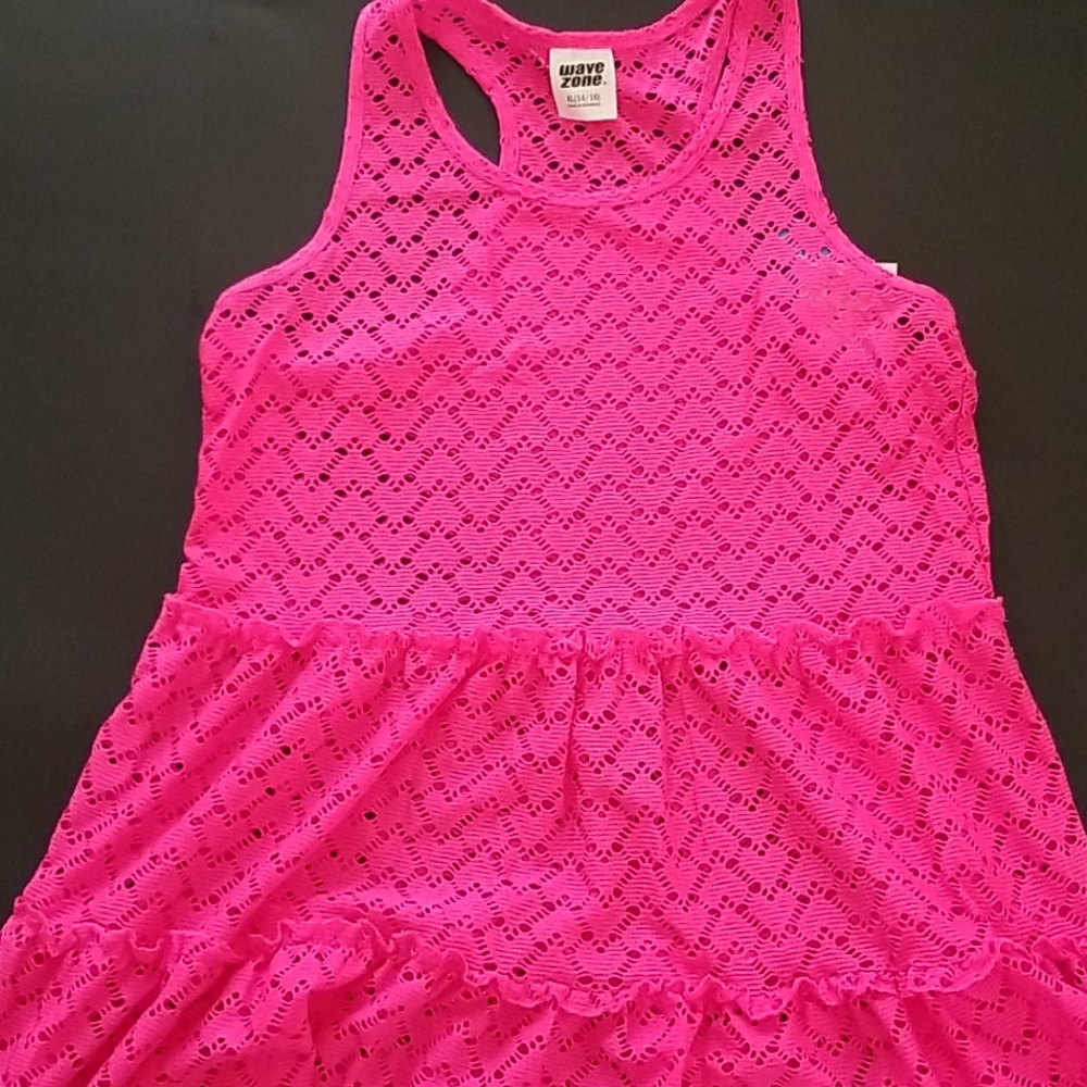 NEW!!! Girls Bright Pink Dress Swimsuit Cover-Up!